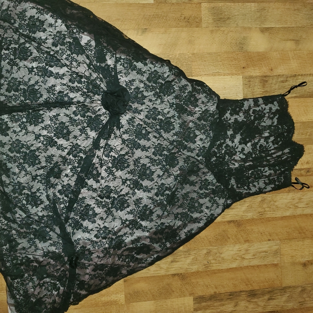 Dress Black Lace Size L
